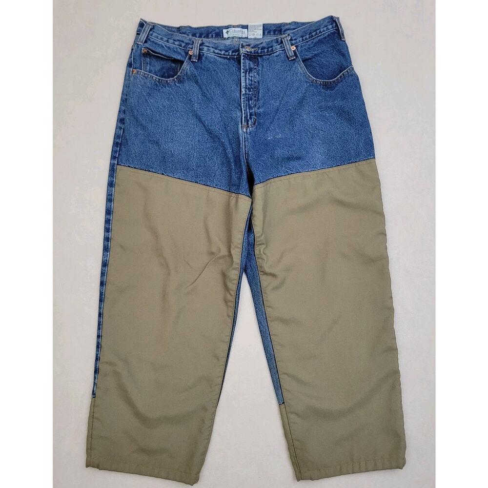 Columbia Canvas Two Tone Brush Guard Hunting Jeans Straight Leg Mens 40x32